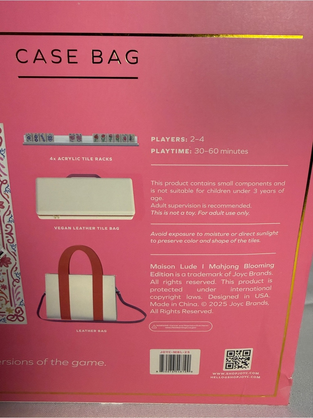 Maison Lude MAHJONG Blooming Edition Set with Cream, Orange & Pink Accents NIB - Picture 8 of 8